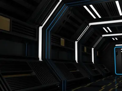 Sci Fi Corridor 3D model