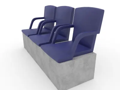 Stadium Seats 5 3D model