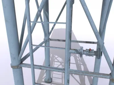 Water tanks pack 4 Low-poly 3D model