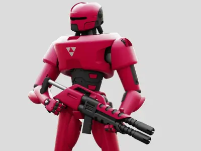 MARS COLONY TROOPER   RIGGED 3D model