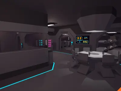 LowPoly SciFi Pack Low-poly 3D model