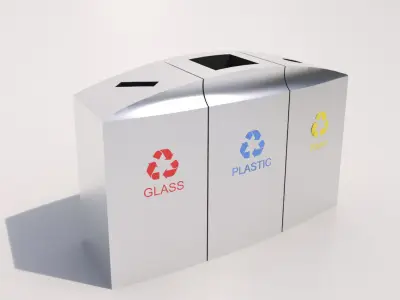Recycle Bin Collection 3D model