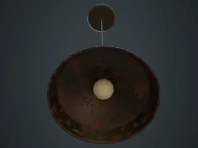 Hanging Lamp 2C Low-poly 3D model