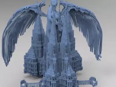 Angelic Cathedral High Rise Mass structure 6  3D model