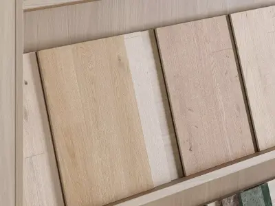 A display stand with samples of finishing materials 3D model