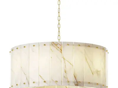 Alabaster Spanish Marble Chandelier 3D model