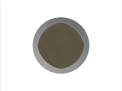 White Bedside Lamp Series 03 3D model