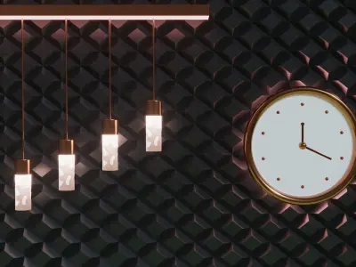 Hanging Light Free 3D model