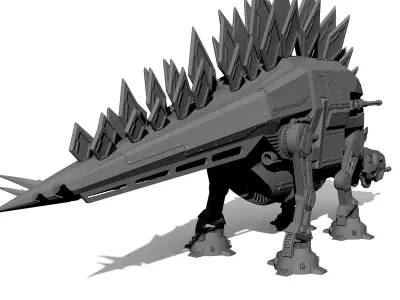 STEGO-WALKER - STARWARS AT-AT WALKER X DINOSAUR 3D print model