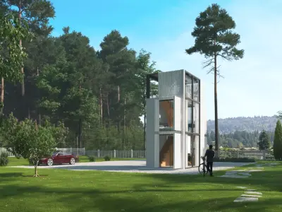 3x4m Small Modern House  3D model