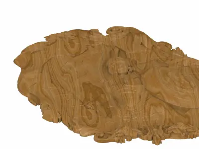 Carved panel gladiator painting STL 3D model