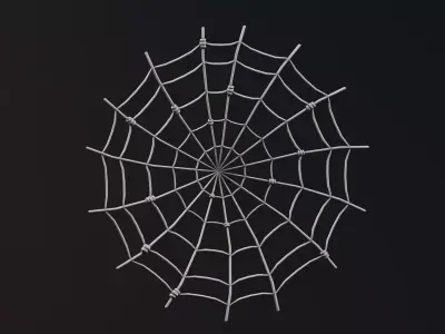 Halloween Props - Cobweb Low-poly 3D model