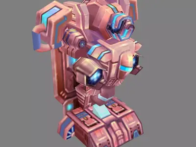 Wall Fortress - Electric Shock 04 3D model
