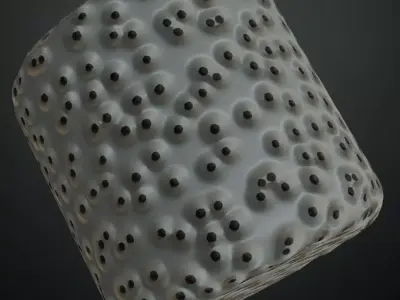 Punch Through Hole Wall PBR Seamless Texture