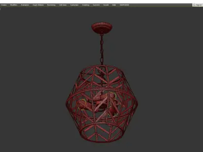 CHEVRON CHATEAU CHANDELIER Low-poly 3D model