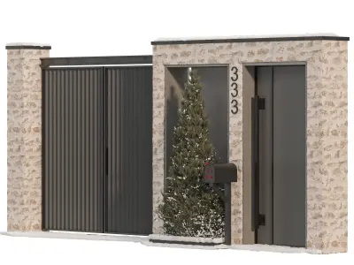 modern door 15 3D model