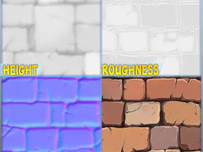  Stylized Wall Seamless Texture Texture shop
