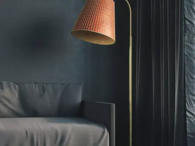 FL-Lampshape table lamp with shade 3D model