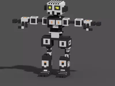 Character Voxel N31 3D model