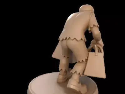 Black Friday Zombie Shopper Free 3D print model