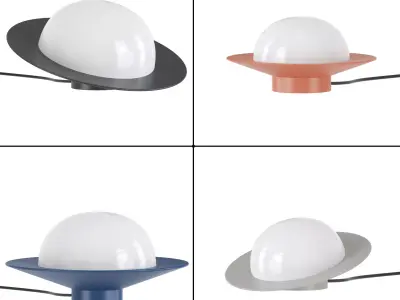 Table lamps from Ago ALLEY Table series with 4 versions 3D model