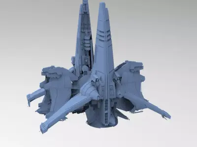 Dark Terra Former floor base 4  3D model