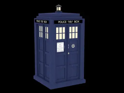 TARDIS police box 3D model