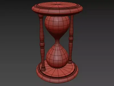Hourglass Low-poly 3D model