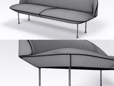Muuto Oslo 3-Seater 3D model