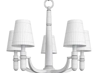 DAYTON CHANDELIER Low-poly 3D model