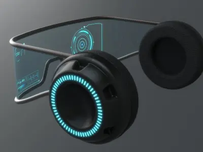 Military  sci-fi helmet glasses pack