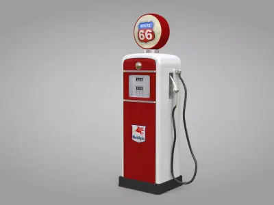 Vintage Fuel Dispenser 3D model