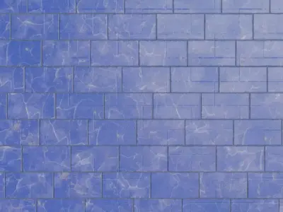 Luxury High-Gloss Lapis Lazuli Stone Tiles PBR Seamless Texture
