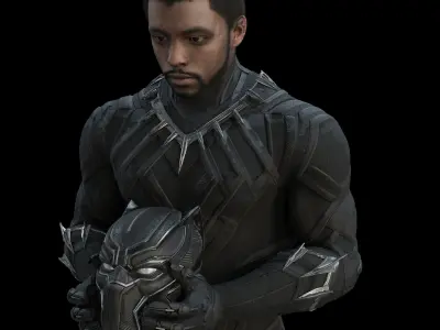 Black Panther - T challa - from Civil War 3D model