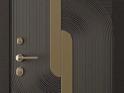 Entrance door set15 3D model
