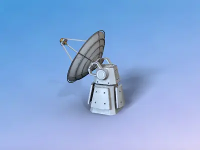 Radar Rig Low-poly 3D model