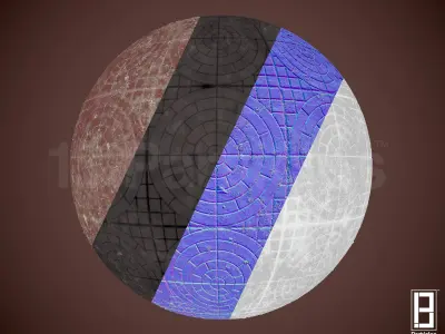 4k PBR Texture Of Floor Tiles Texture