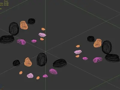 Desert - Mountain - Wind Stone 13 3D model