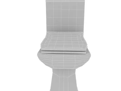 Wc closet Low-poly 3D model