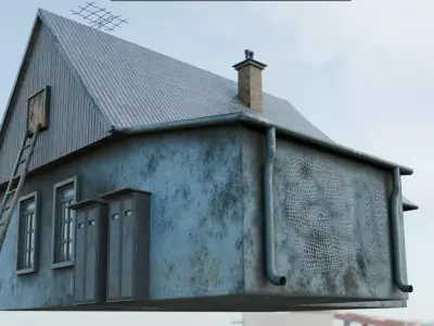 House east styled 3D model