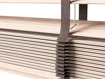 Wooden Blinds Set 45 3D model