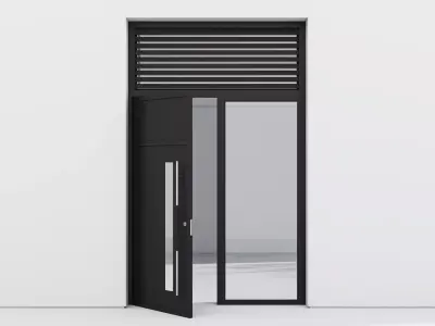 Aluminium door 94 3D model