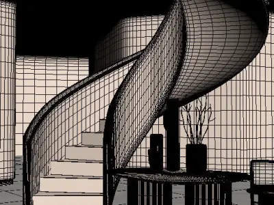 Lobby Scene 3D model