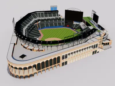 Citi Field - New York Mets Baseball Stadium 3D model