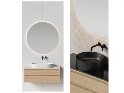 Bathroom set 41 3D model purchase