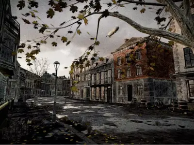 Abandoned City Street 3D model