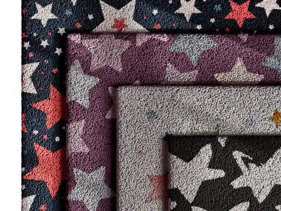 Kids Carpet Set 34 3D model