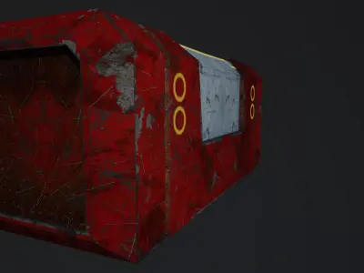 Sec fi box FBX  Low-poly 3D model