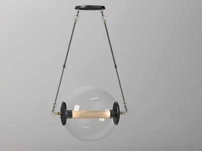 Hubbardton Forge Otto Sphere Glass Pendant Light Fixture 3D model
