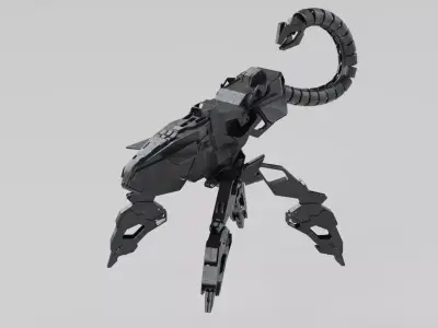 mech robot scorpio scifi automatic  3D model